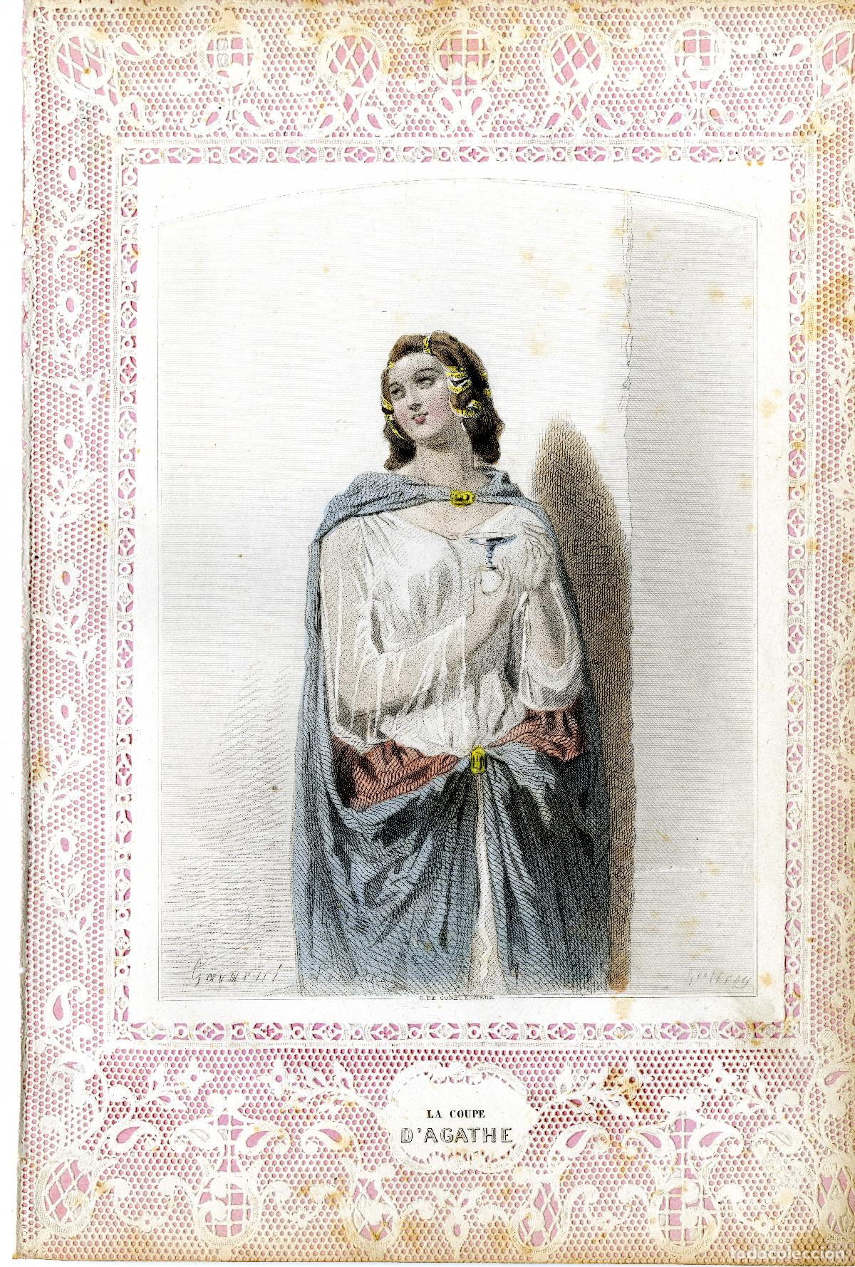 Arte: Gavarni. La coupe dagathe. 1850 - Foto 1