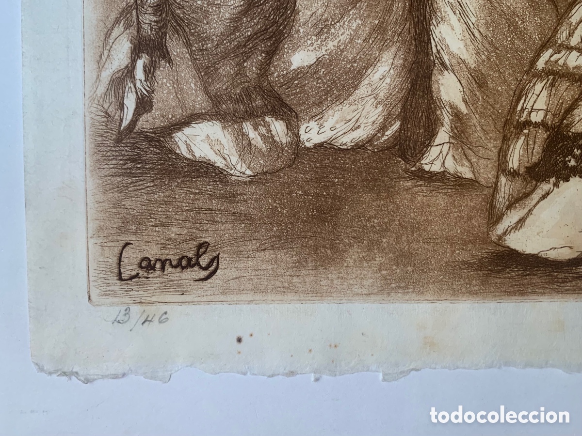 Arte: Baile Grabado punta seca de Ricard Canals - Foto 2