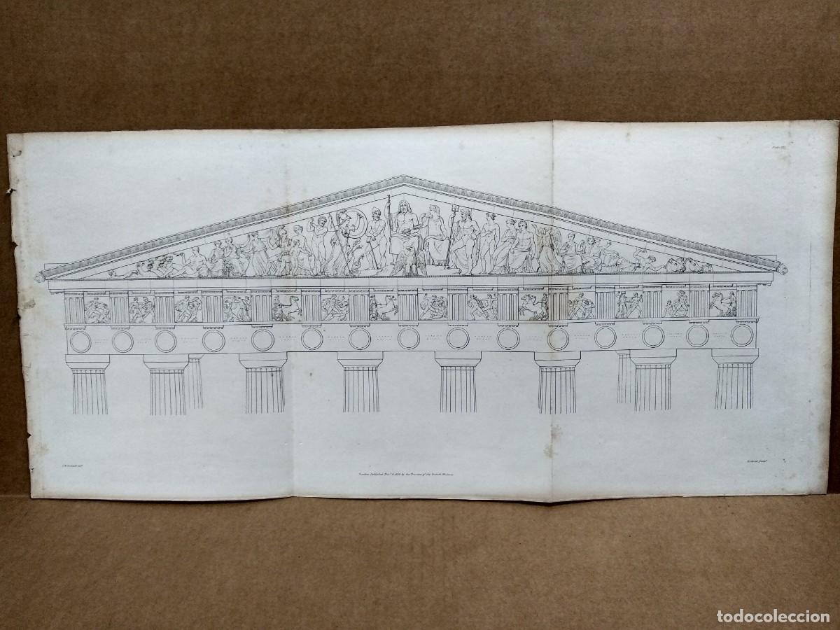 Art: Fronton oriental del Partenon, Ancient marbles The British Museum 1828, Plancha XXI