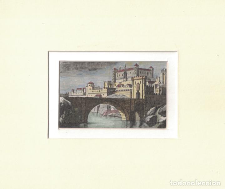 Kunst: VISTA DEL PUENTE DE ALC&Aacute;NTARA Y ALC&Aacute;ZAR DE TOLEDO. - AA.VV.