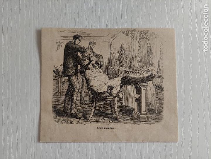 Kunst: Chez le coiffeur - L. Job 13x11