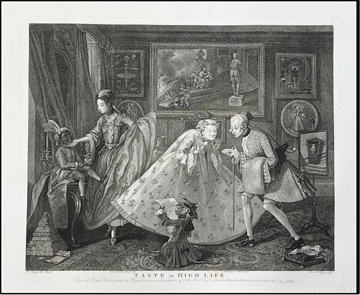 Arte: WILLIAM HOGARTH / SAMUEL PHILLIPS - EL GUSTO EN LA VIDA DE LUJO - 1808 - Foto 1
