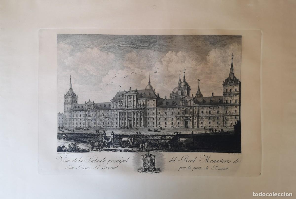 Arte: GRABADO DEL ESCORIAL AUTOR TOM&Aacute;S L&Oacute;PEZ ENGUIDANOS - Foto 1