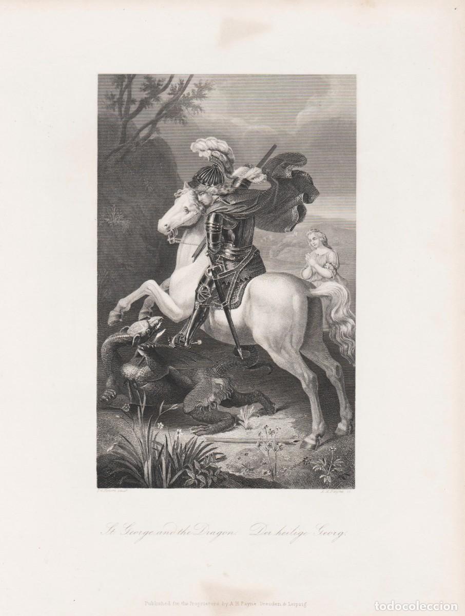 Arte: Grabado San Jorge y el Drag&oacute;n - Foto 1