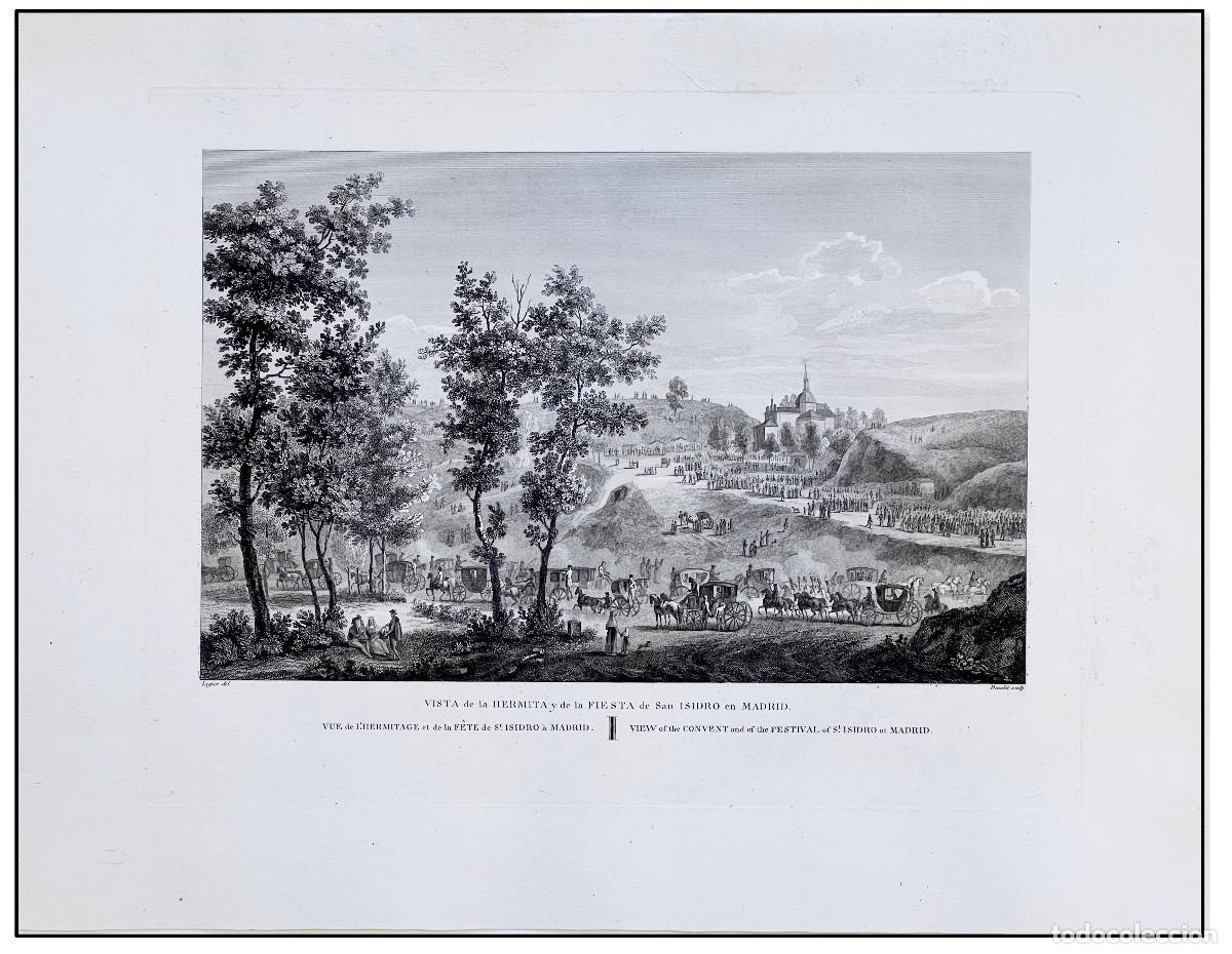 Arte: FRAN&Ccedil;OIS LIGER - VISTA DE MADRID SAN ISIDRO - 1820