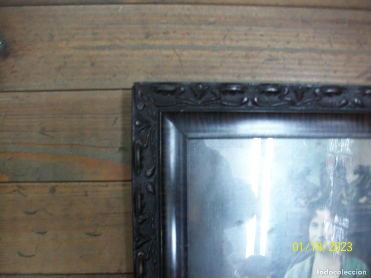 Arte: ANTIGUO CUADRO DE MUJER - Foto 3