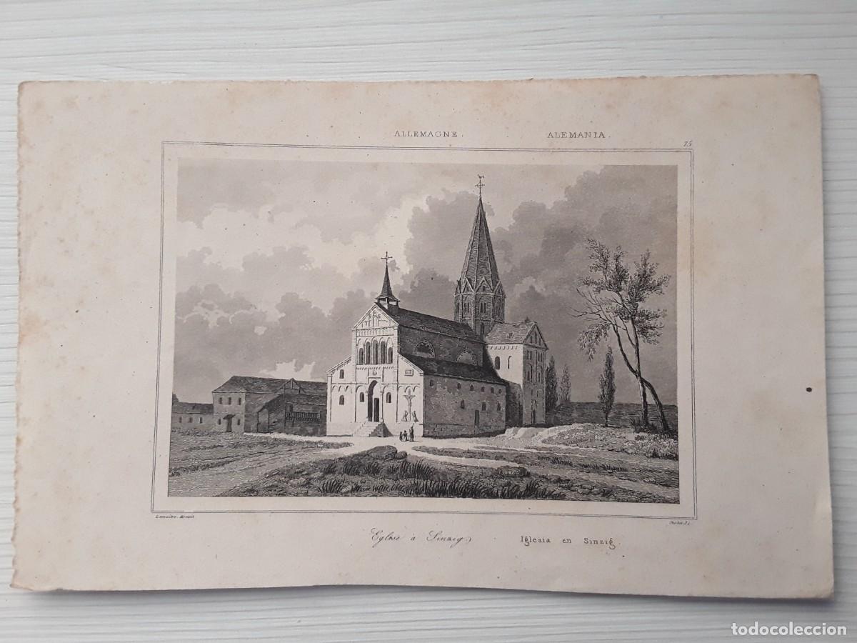 Arte: GRABADO DE ALEMANIA. IGLESIA EN SINZIG. - Foto 1