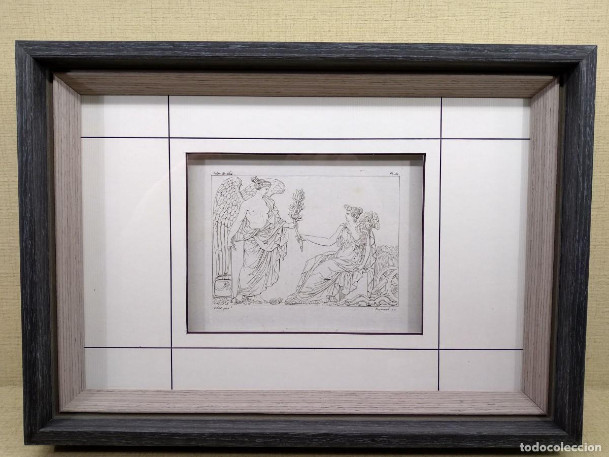 Art: HISTOIRE ET LA PAIX de Petitot, Annales du musee 1814, Plancha 61, cuadro, mitologia