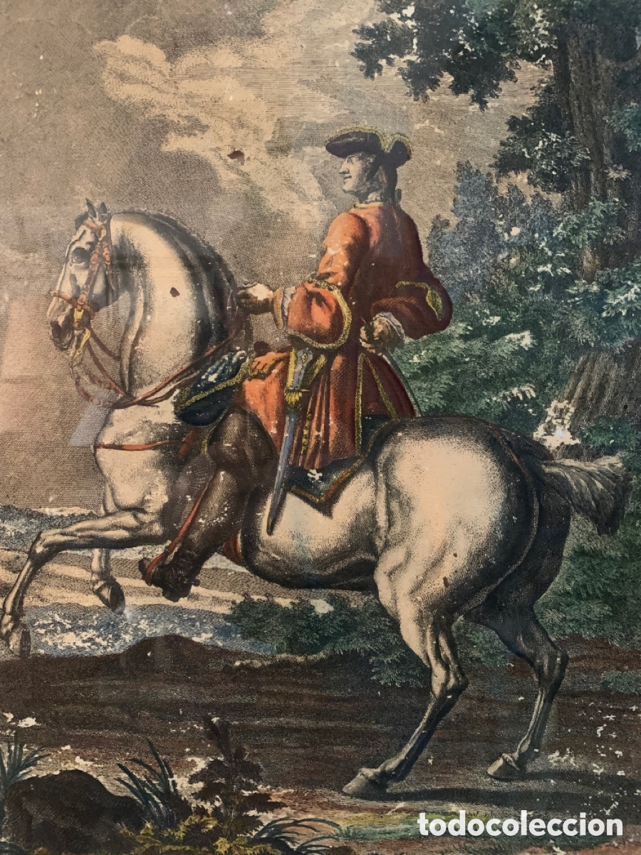 Arte: ANTIGUO GRABADO RIDINGER - Foto 5