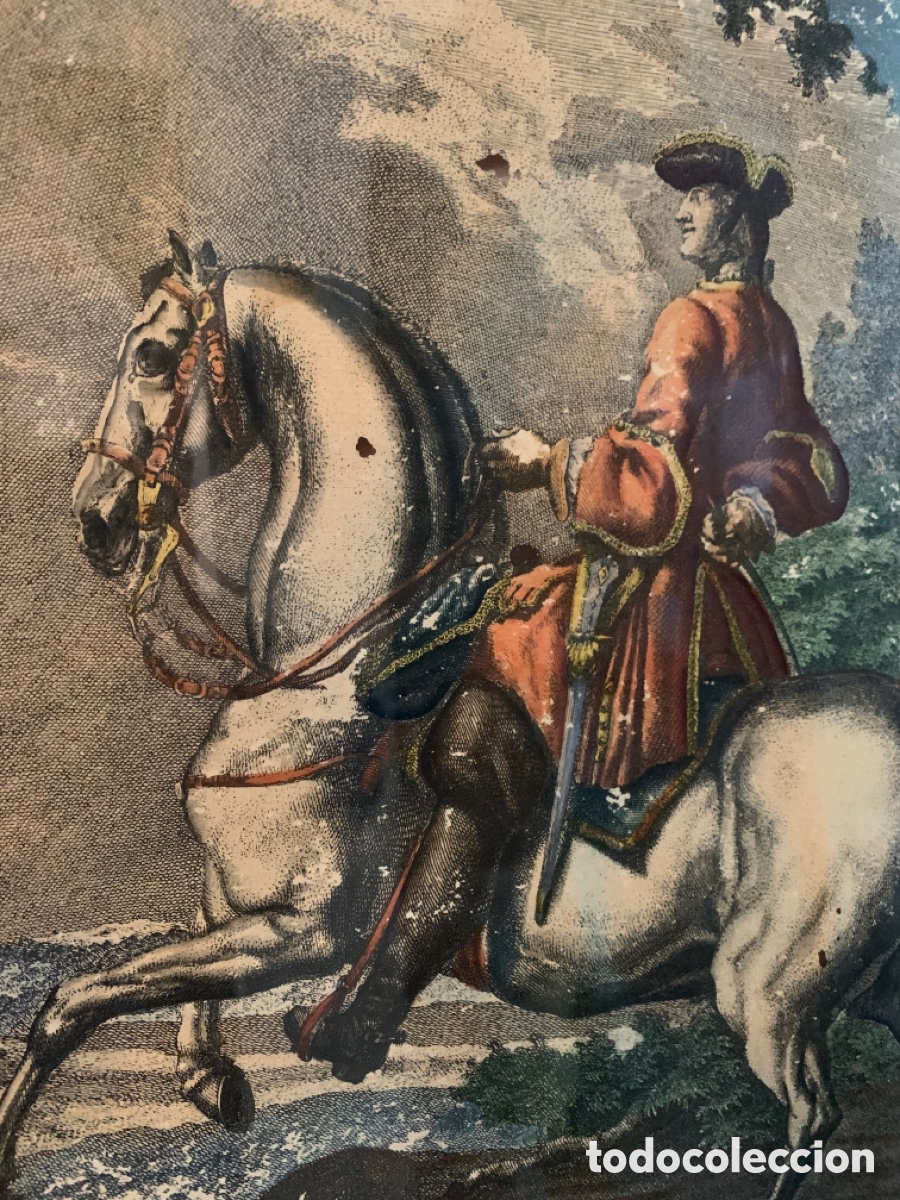 Arte: ANTIGUO GRABADO RIDINGER - Foto 6
