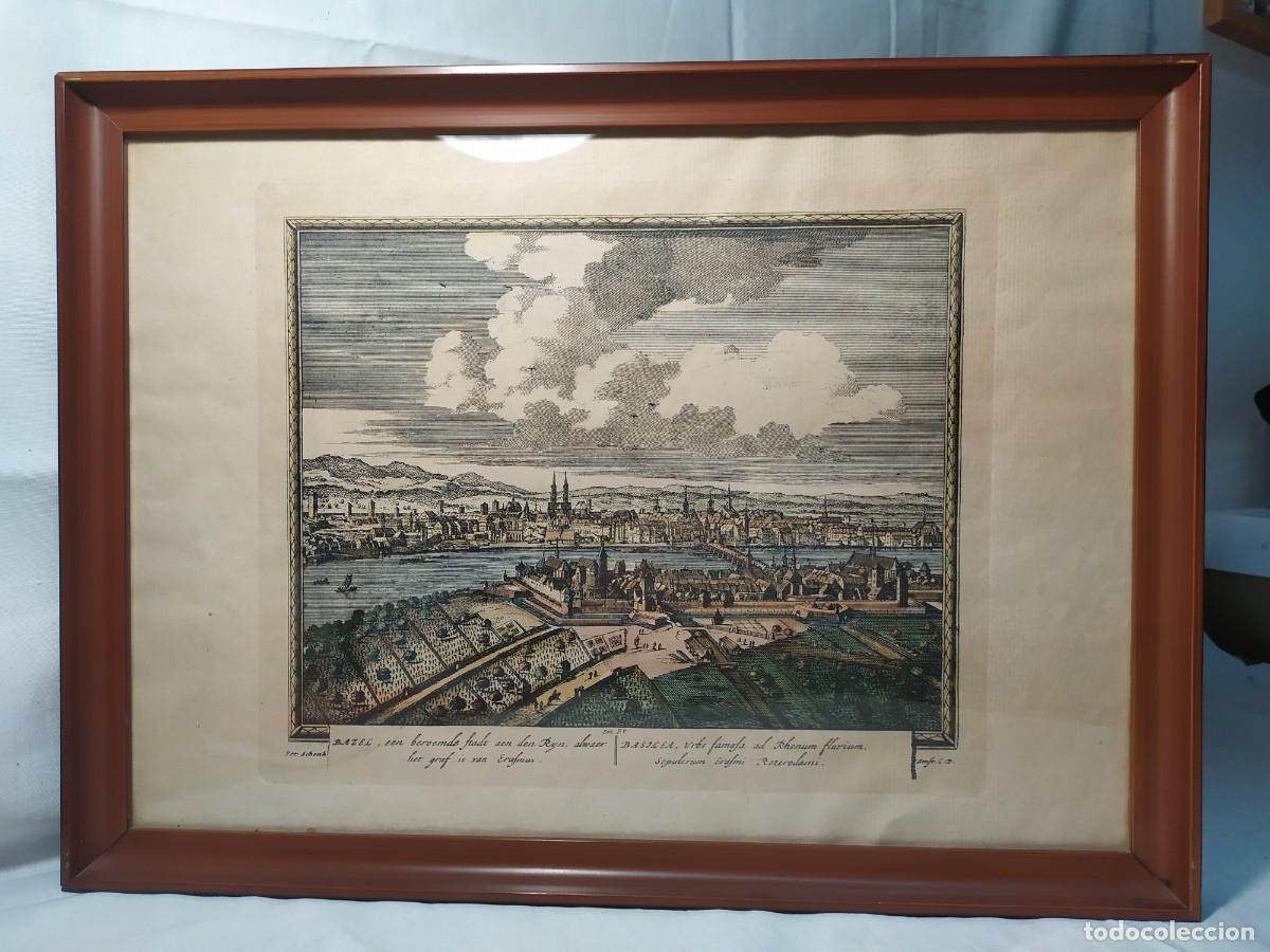 Arte: GRABADO DE LA CIUDAD DE BAZEL - Foto 1