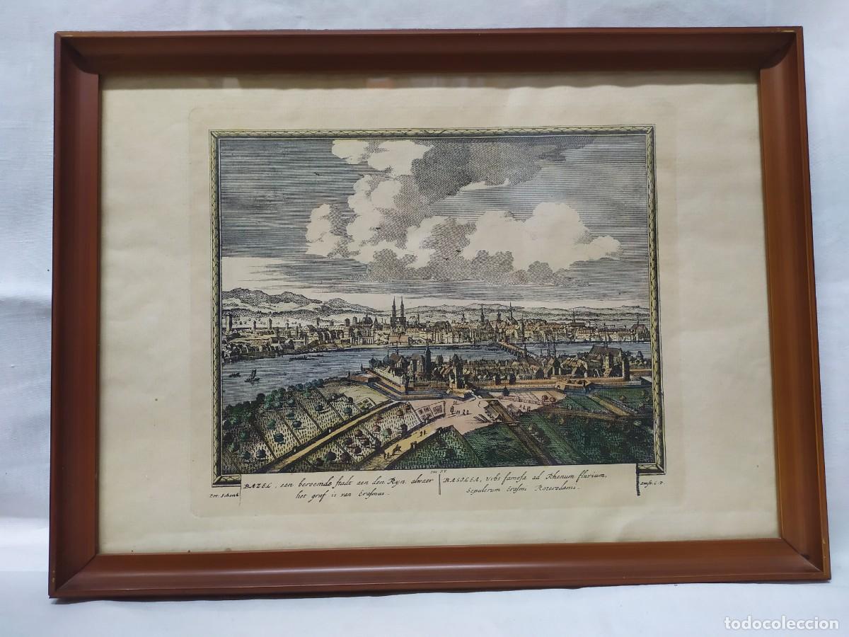 Arte: GRABADO DE LA CIUDAD DE BAZEL - Foto 2