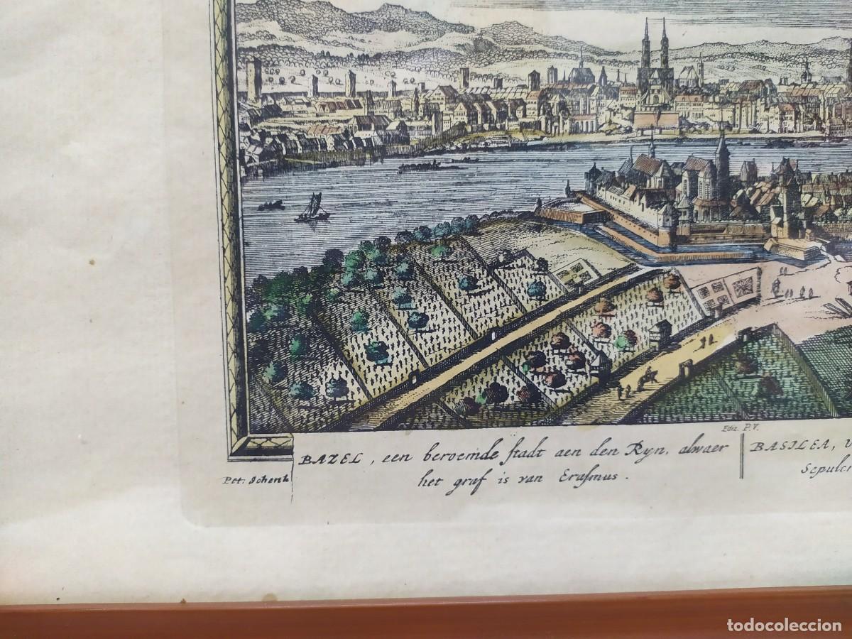 Arte: GRABADO DE LA CIUDAD DE BAZEL - Foto 4