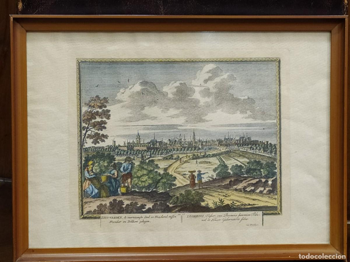 Arte: GRABADO DE LA CIUDAD DE LEEWARDEN - Foto 1