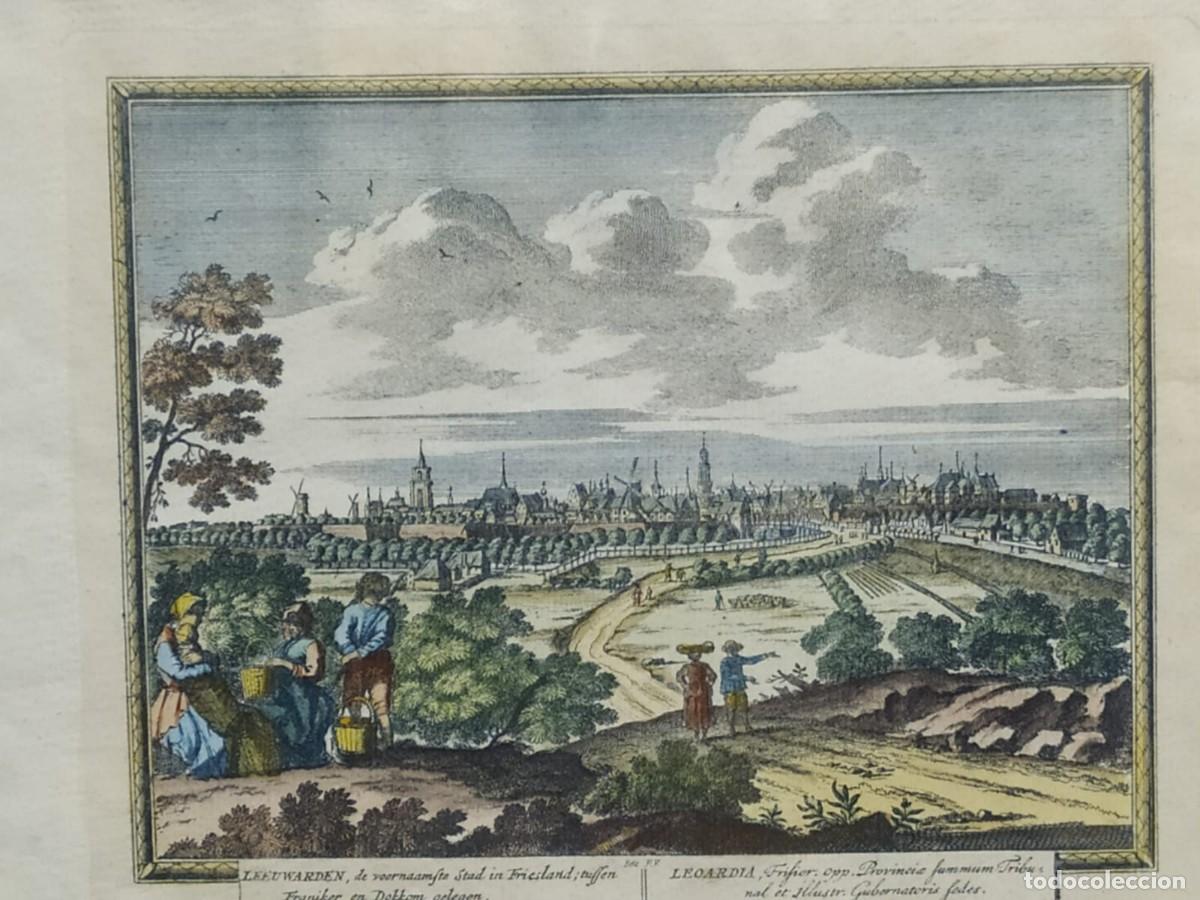 Arte: GRABADO DE LA CIUDAD DE LEEWARDEN - Foto 8