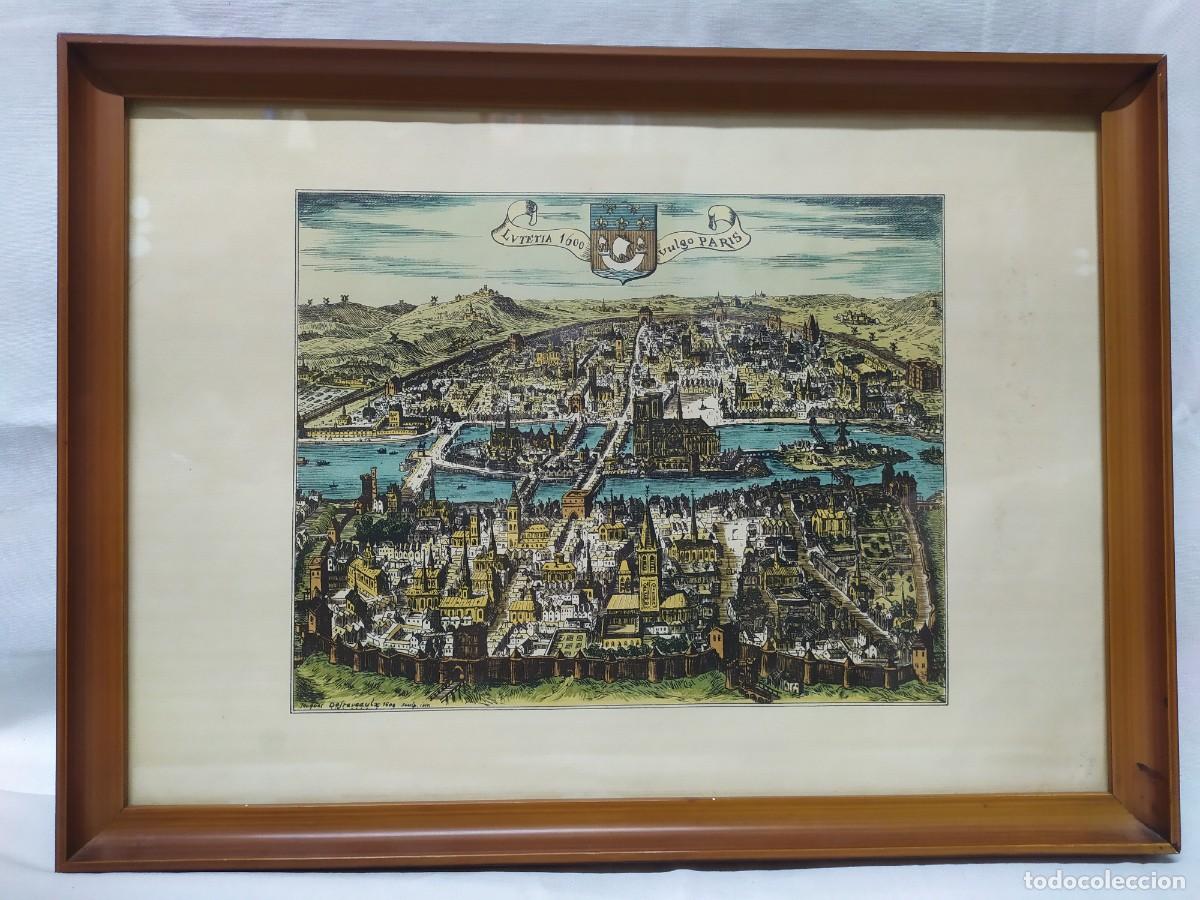 Arte: GRABADO DE LA CIUDAD DE PAR&Iacute;S - Foto 1