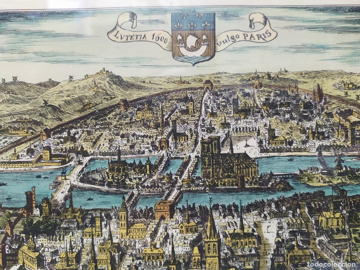 Arte: GRABADO DE LA CIUDAD DE PAR&Iacute;S - Foto 3
