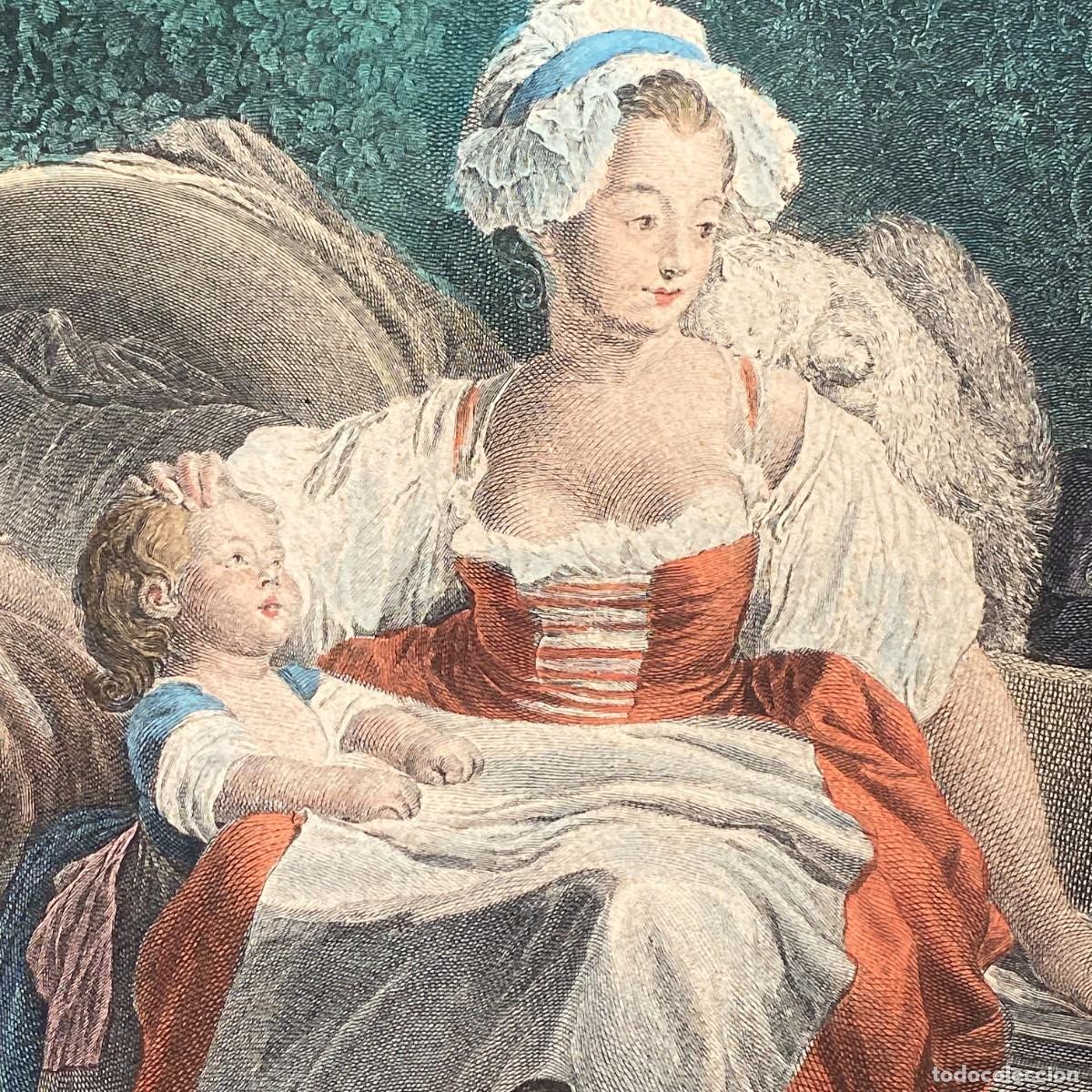 Arte: NICOLAS DE LAUNAY (1739 &mdash; 1792) La Bonne Mere - Foto 4
