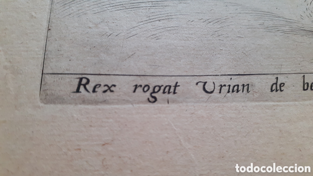 Arte: Uriah ante de David - De Sadeler - ca 1600 - Foto 3
