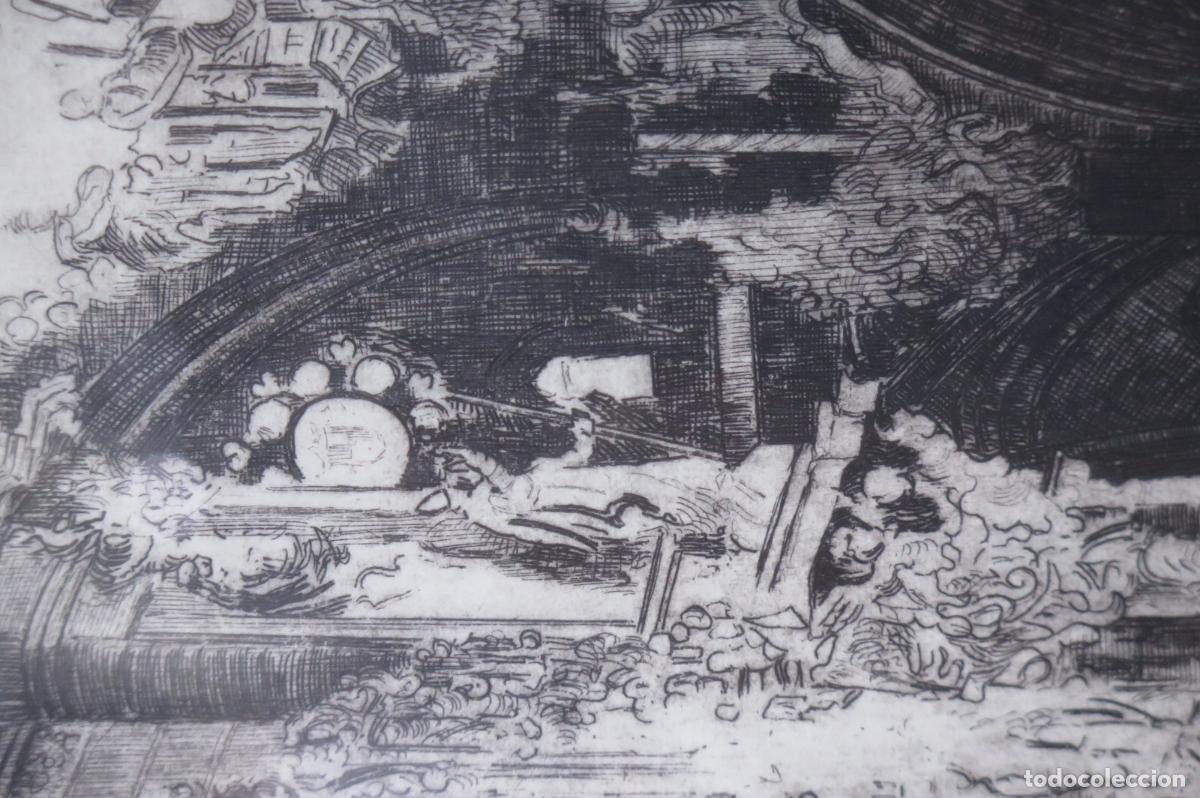 Arte: GRABADO. INTERIOR CATEDRAL. V. BLANCO - Foto 3