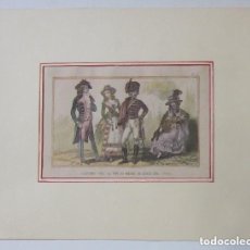 Arte: COSTUMES VERS LA FIN DU REGNE DE LOUIS XVI (1790). Lote 398965094