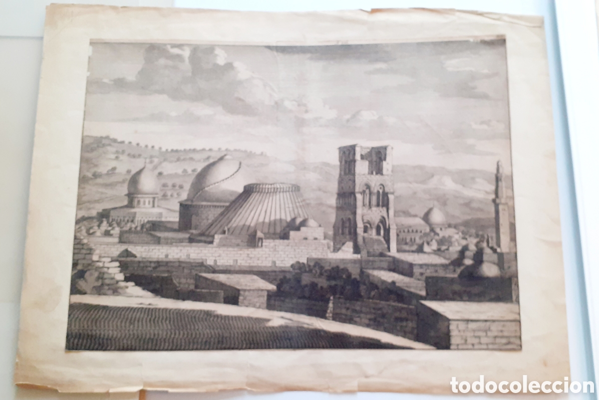 Arte: Grabado de una ciudad antigua - Foto 4
