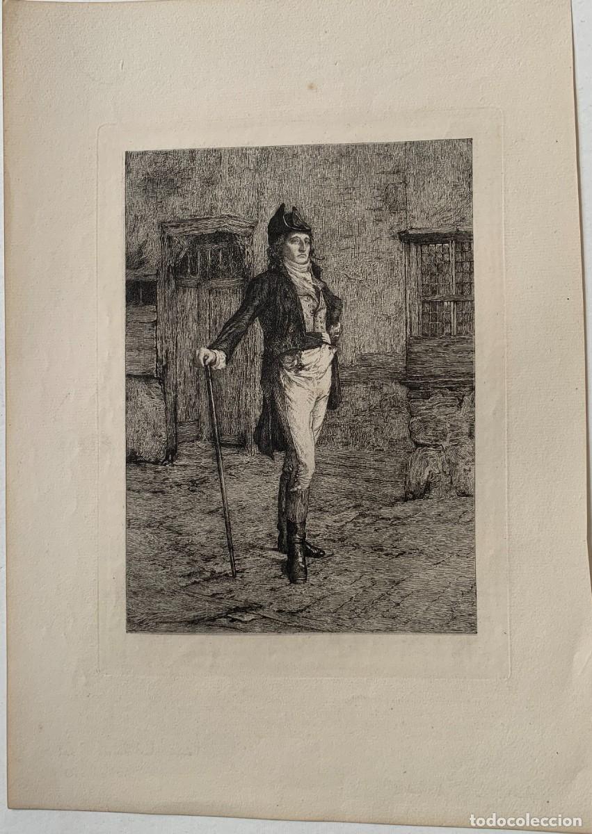 Art: Figura masculina del s. XVIII - Aguafuerte seg&uacute;n W. Q. Orchardson