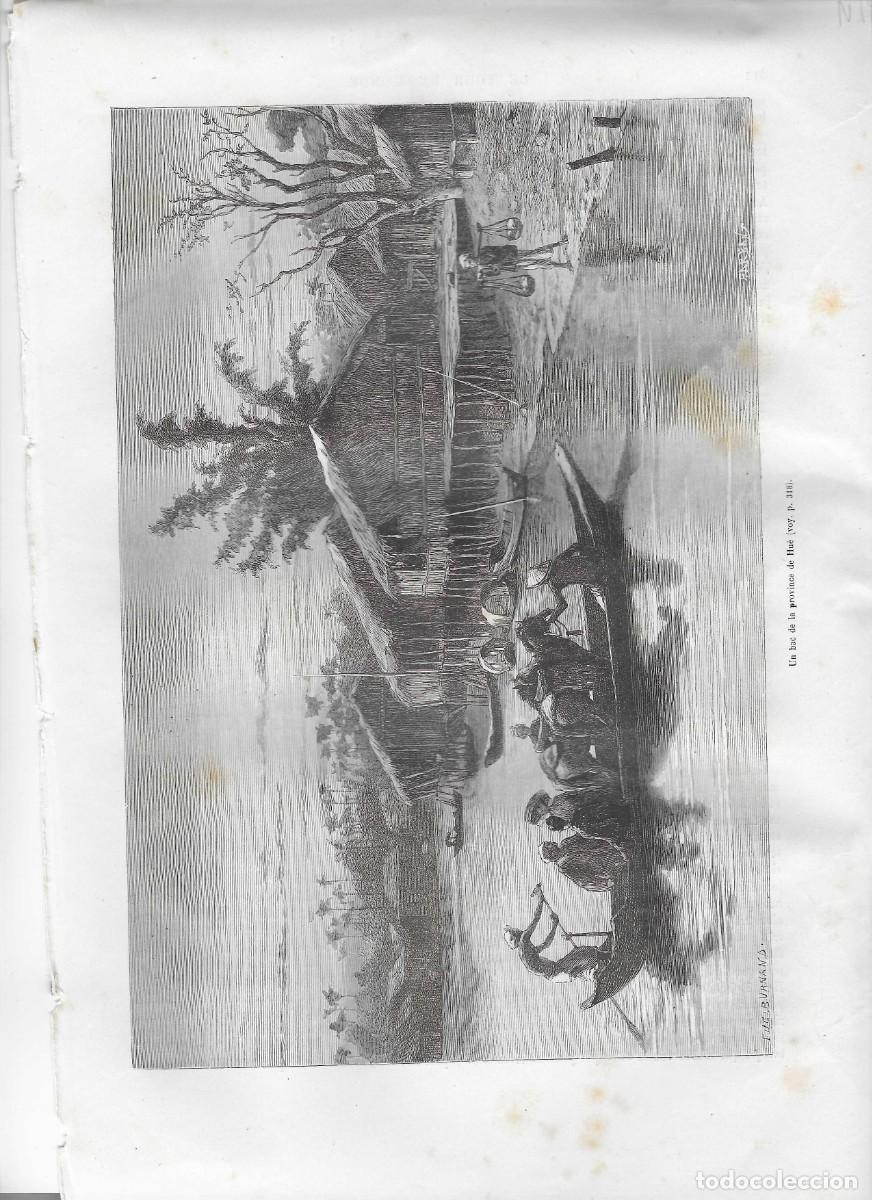 Arte: vietnam: poblado de la provincia de hue