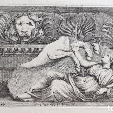 Arte: GRABADO TEMPLO DE VENUS - JEAN BARBAULT (1718–1762). Lote 401044709