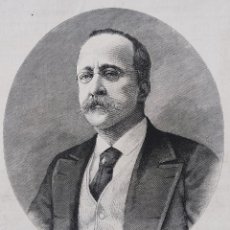 Arte: D. ENRIQUE HERNÁNDEZ Y GIL DE TEJADA, DIRECTOR DEL IMPARCIAL (1889). Lote 403061439