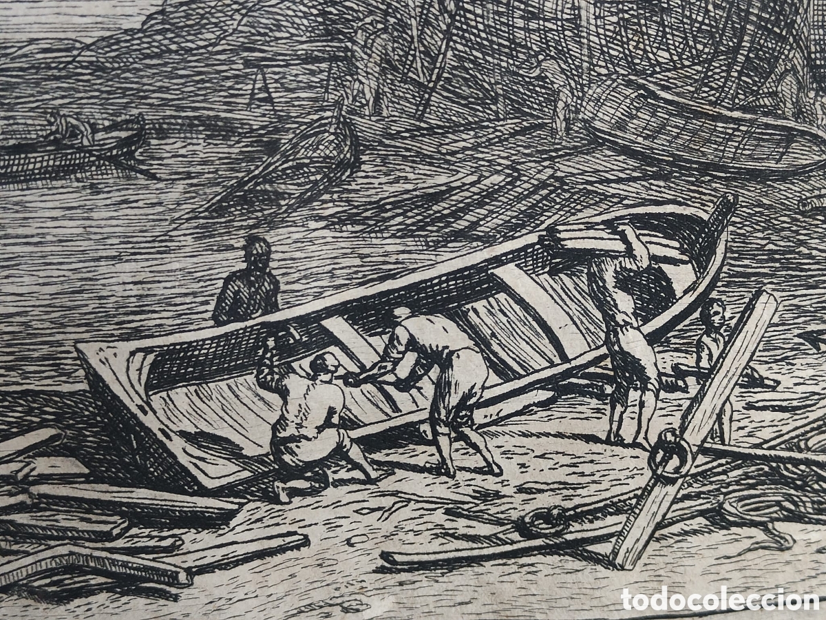 Arte: Grabado antiguo Adrien Manglard - Foto 10