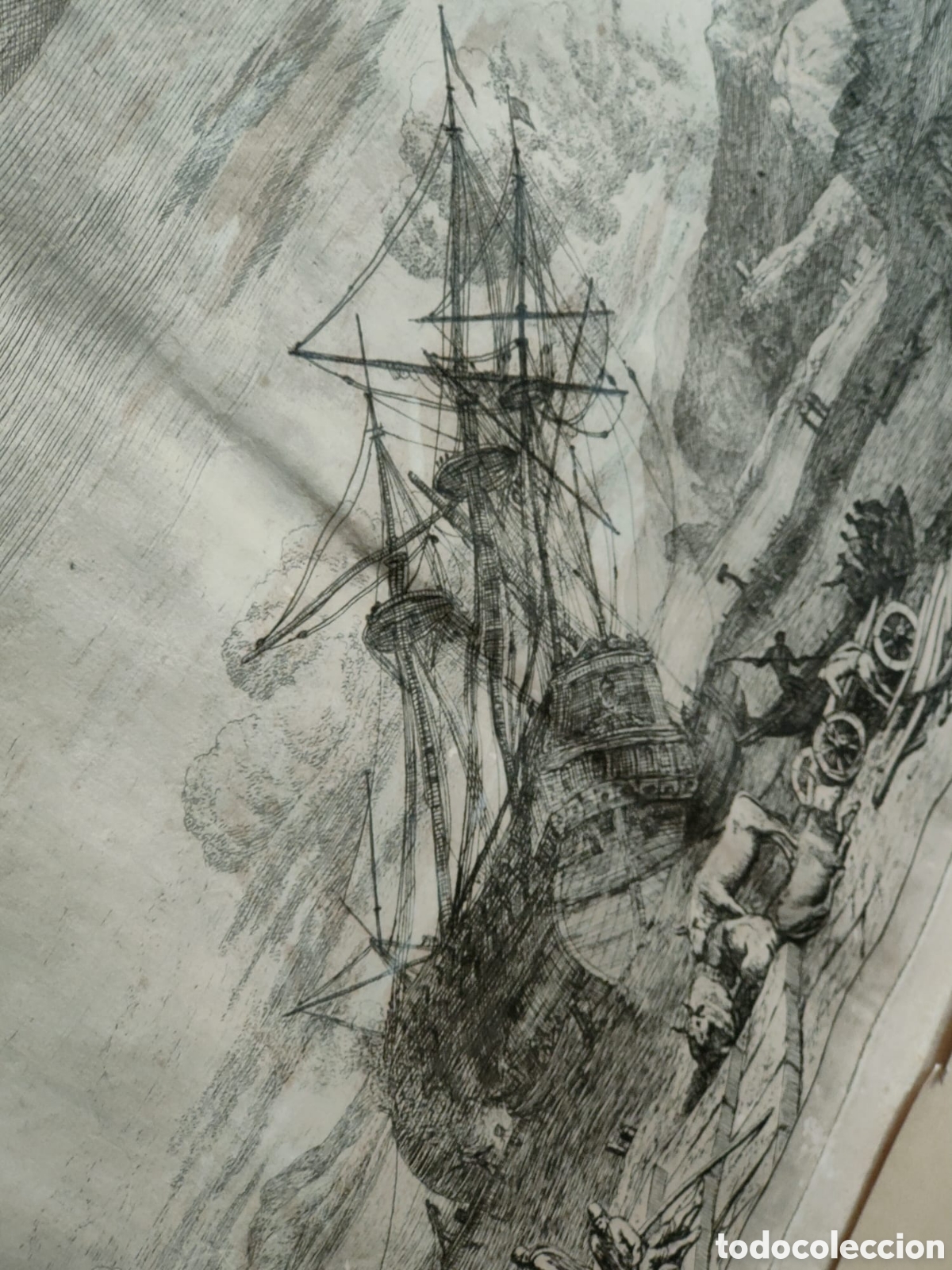 Arte: Grabado antiguo Adrien Manglard - Foto 12