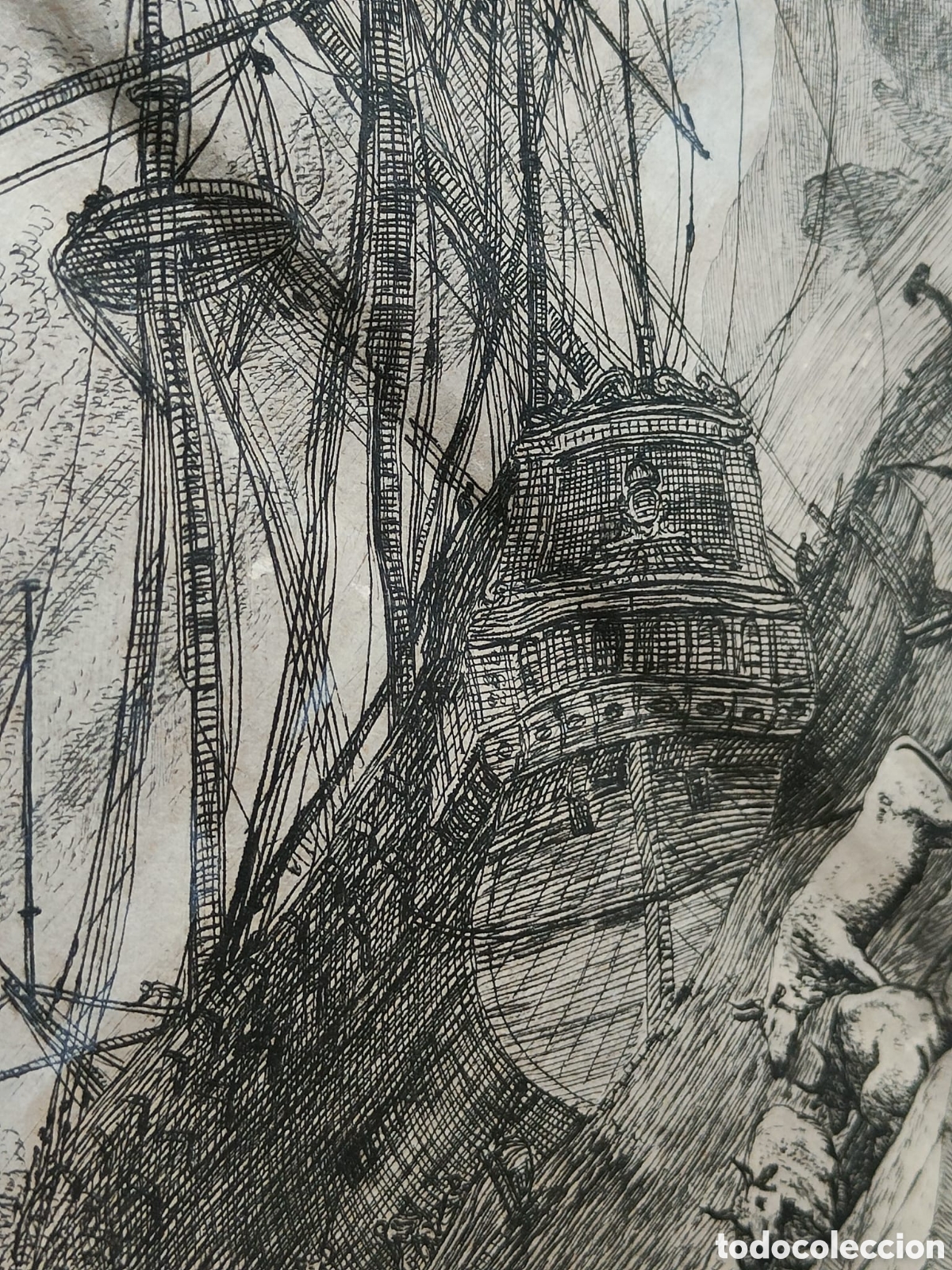 Arte: Grabado antiguo Adrien Manglard - Foto 13
