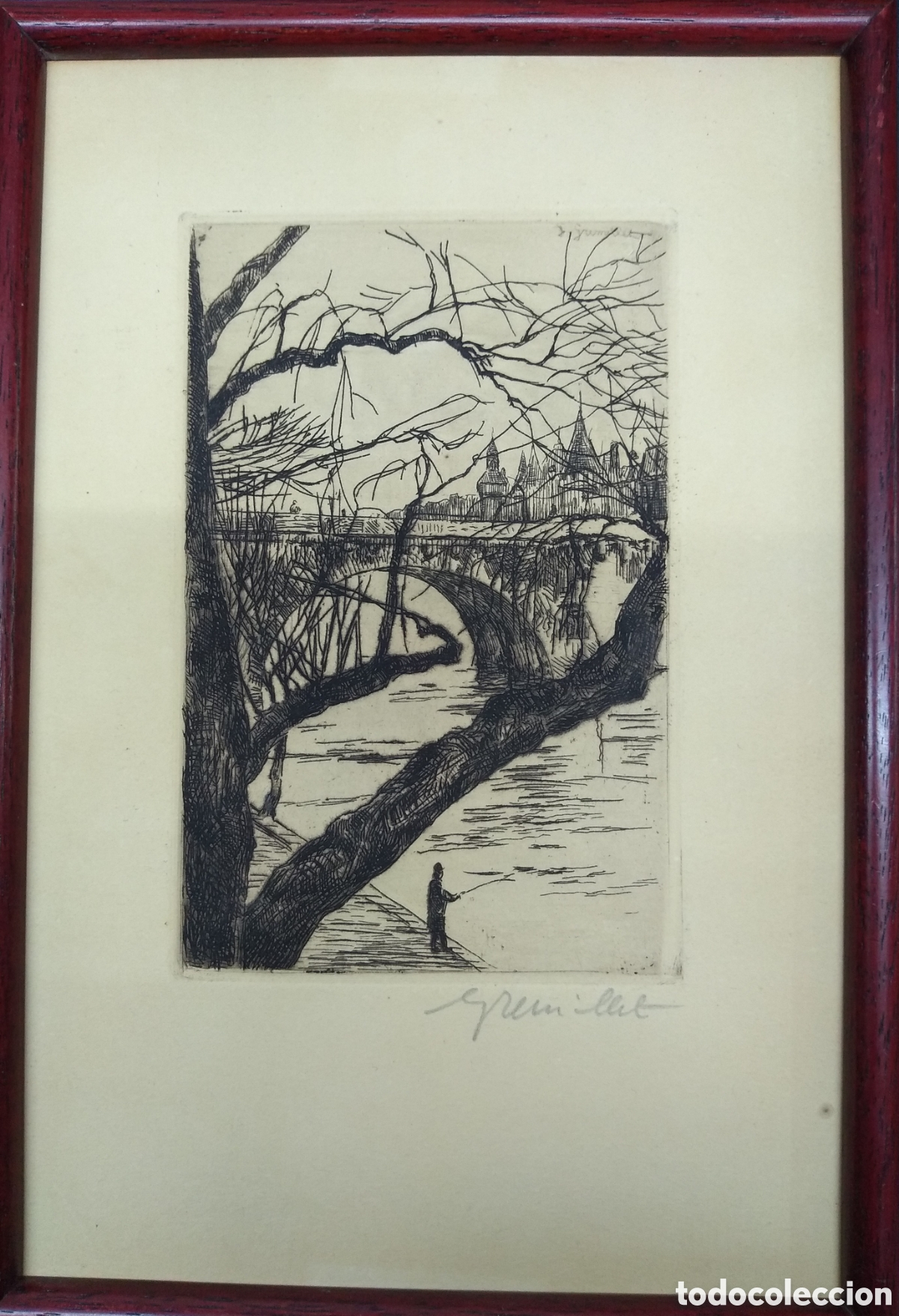 Arte: GEORGES GREMILLET, francia 1893-1971 GRABADO AGUAFUERTE