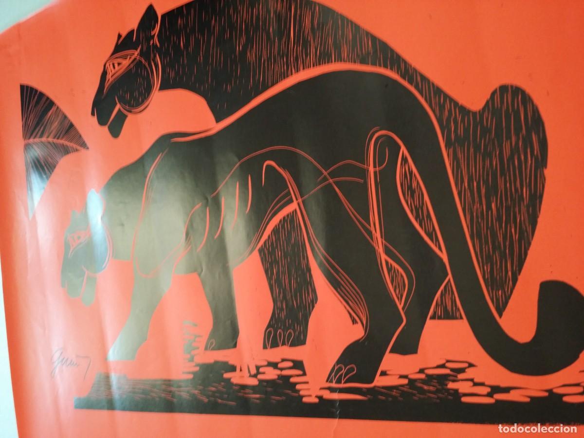Arte: Lin&oacute;leo firmado a mano - Foto 7