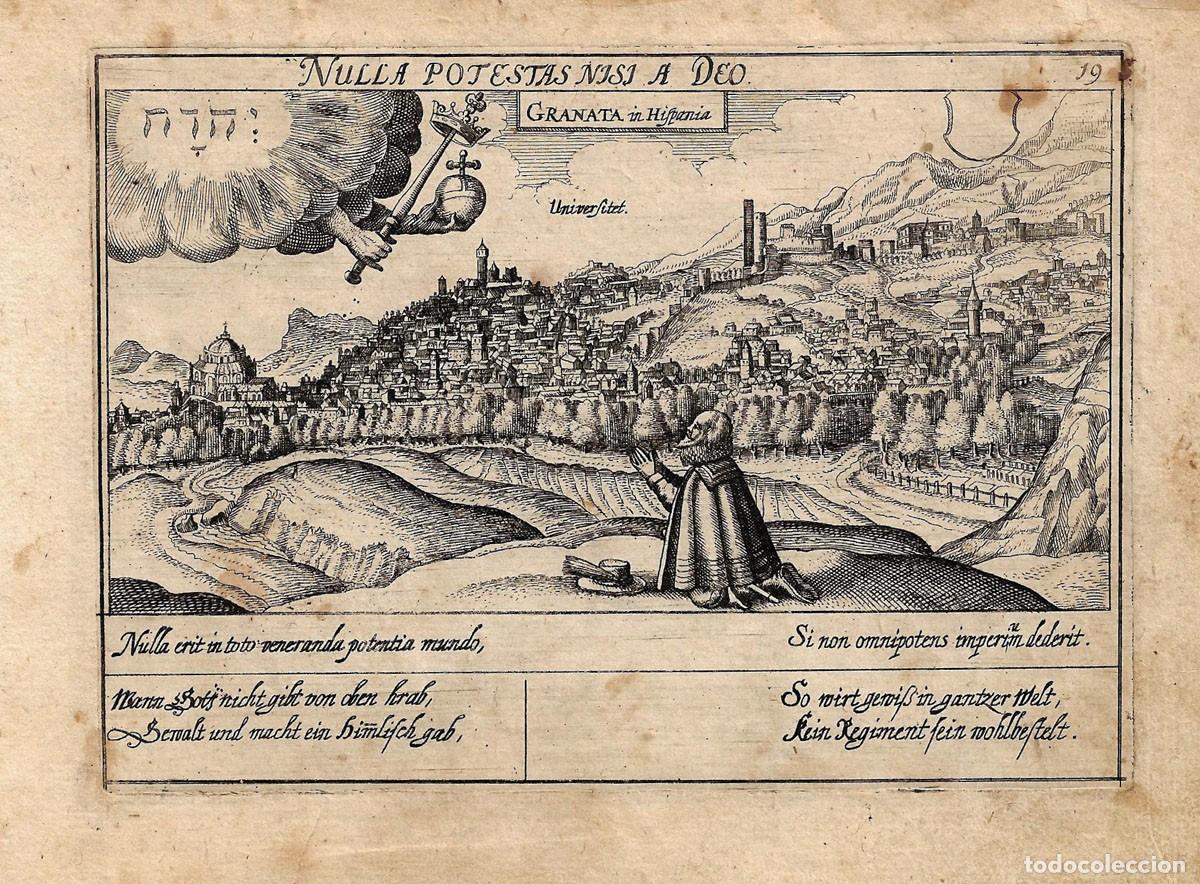 Arte: Grabado de Granada, Daniel Meisner, del siglo XVII - Foto 1