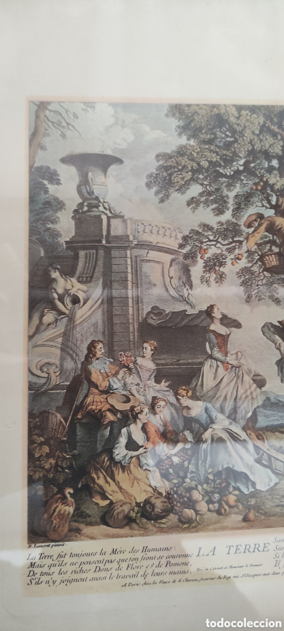 Arte: Cuadro, GRABADO ANTIGUO &rdquo;LA TERRE&rdquo; - Foto 4