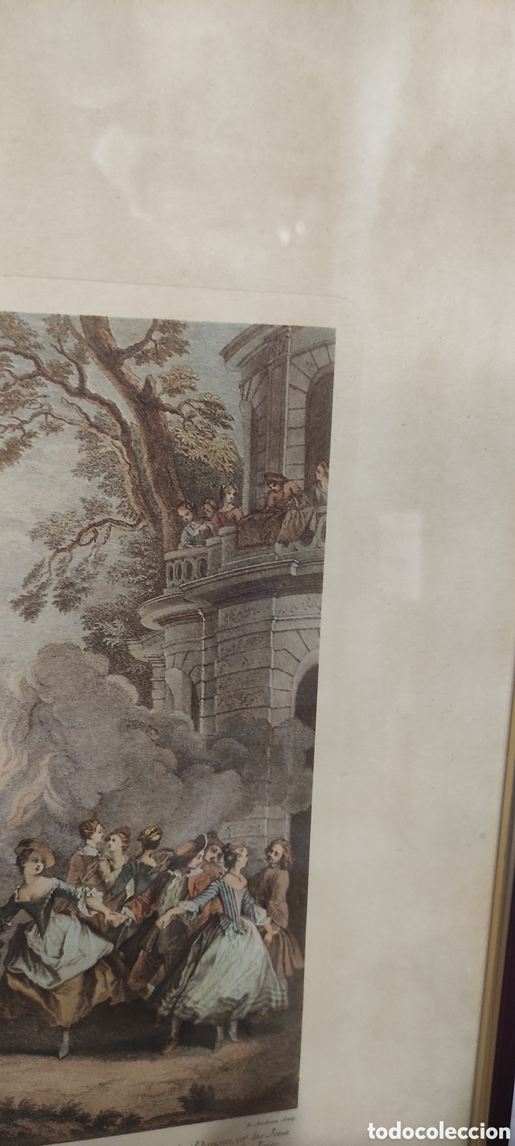 Arte: Cuadro, GRABADO ANTIGUO &rdquo;LE FEU&rdquo; - Foto 5