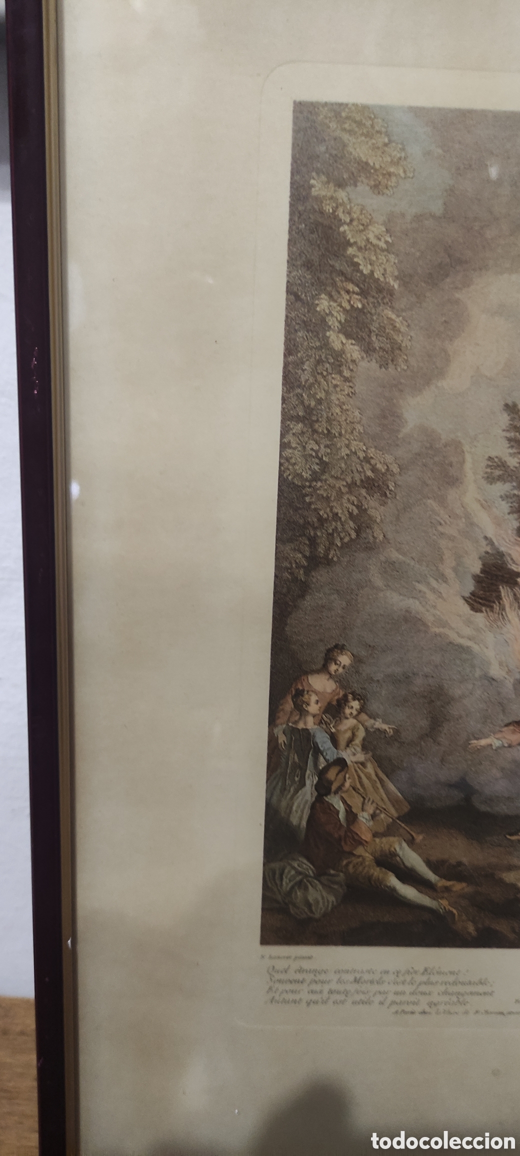 Arte: Cuadro, GRABADO ANTIGUO &rdquo;LE FEU&rdquo; - Foto 6