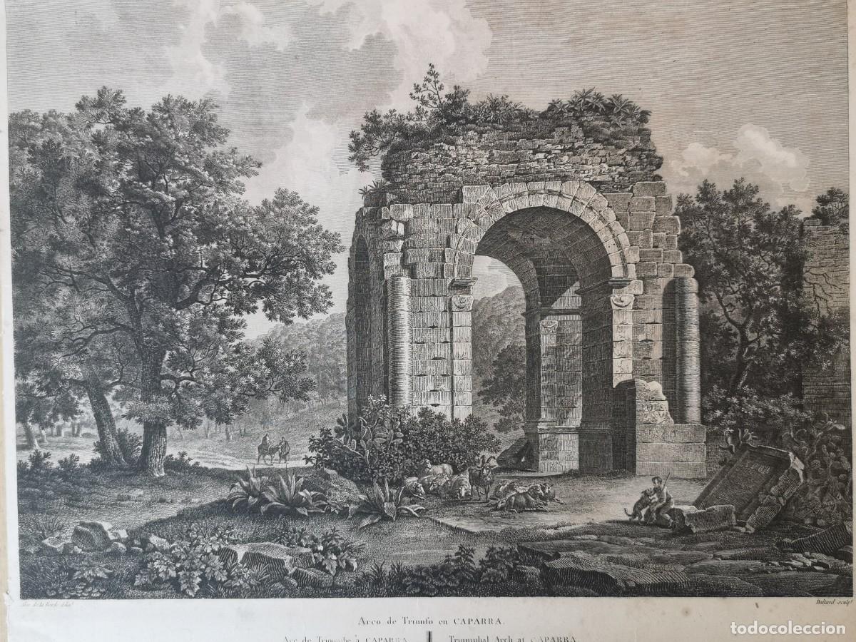 Arte: GRABADO ARCO DEL TRIUNFO CAPARRA 1764 - Foto 1