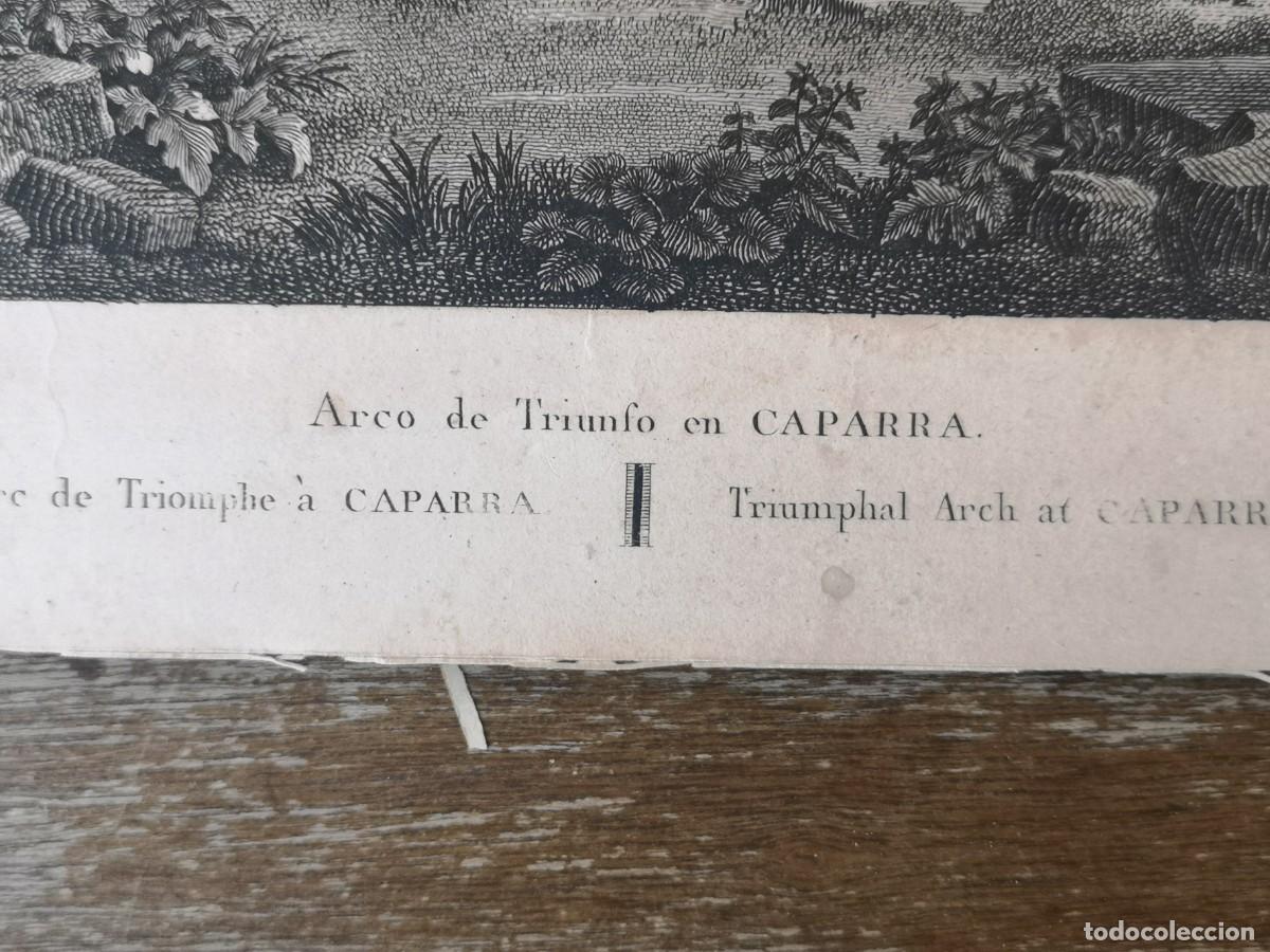 Arte: GRABADO ARCO DEL TRIUNFO CAPARRA 1764 - Foto 2