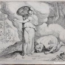 Arte: THEODORE VAN THULDEN - GRABADO ORIGINAL SIGLO XVII - ODISEO DE ULYSSES - PLACA NR 31