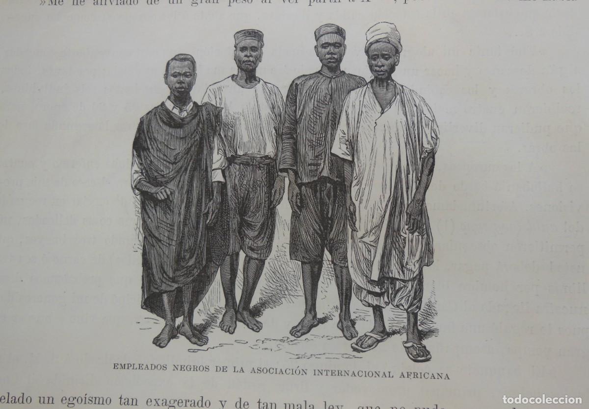 Arte: EMPLEADOS NEGROS DE LA ASOCIACI&Oacute;N INTERNACIONAL AFRICANA (El Congo) 1890
