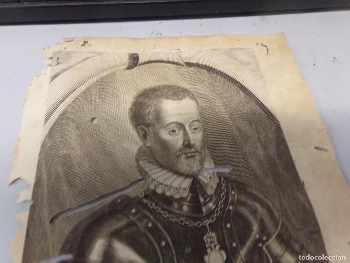 Arte: ESTAMOS LIQUIDANDO. antiguo grabado 1679 LUIS DE REQUESENS - Foto 2