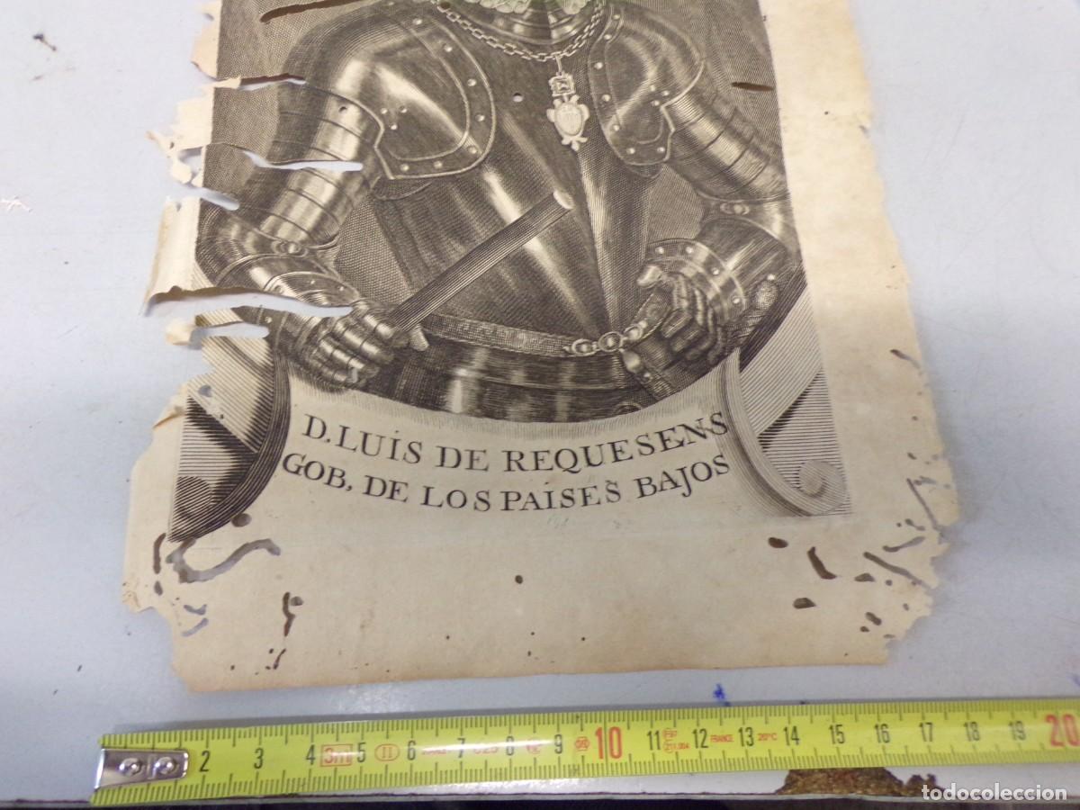 Arte: ESTAMOS LIQUIDANDO. antiguo grabado 1679 LUIS DE REQUESENS - Foto 3