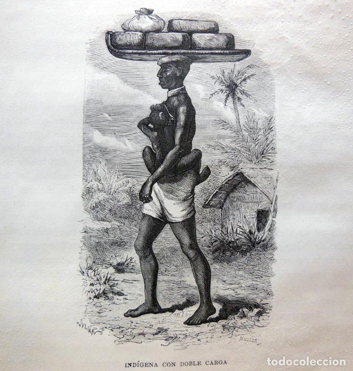 Arte: IND&Iacute;GENA CON DOBLE CARGA. EL CONGO. 1890.
