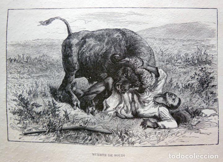 Arte: MUERTE DE SOUDI. EL CONGO. 1890.
