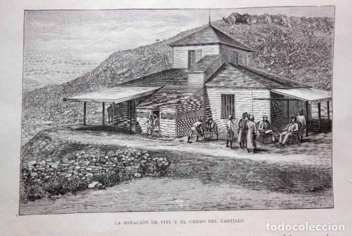 Arte: LA ESTACI&Oacute;N DE VIVI Y EL CERRO DEL CASTILLO. EL CONGO. 1890