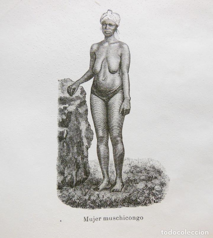 Arte: MUJER MUSCHICONGO. EL CONGO. 1890