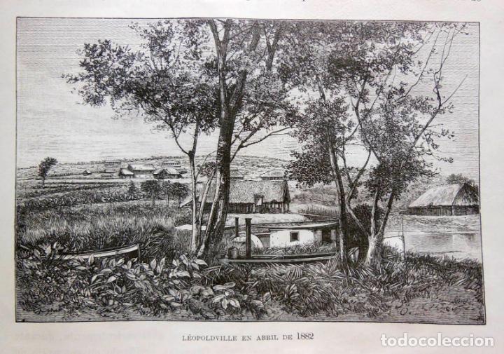 Arte: L&Eacute;OPOLDVILLE EN ABRIL DE 1882. EL CONGO. 1890
